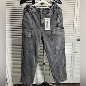 Simple Society Cargo Straight Super High Rise Jeans